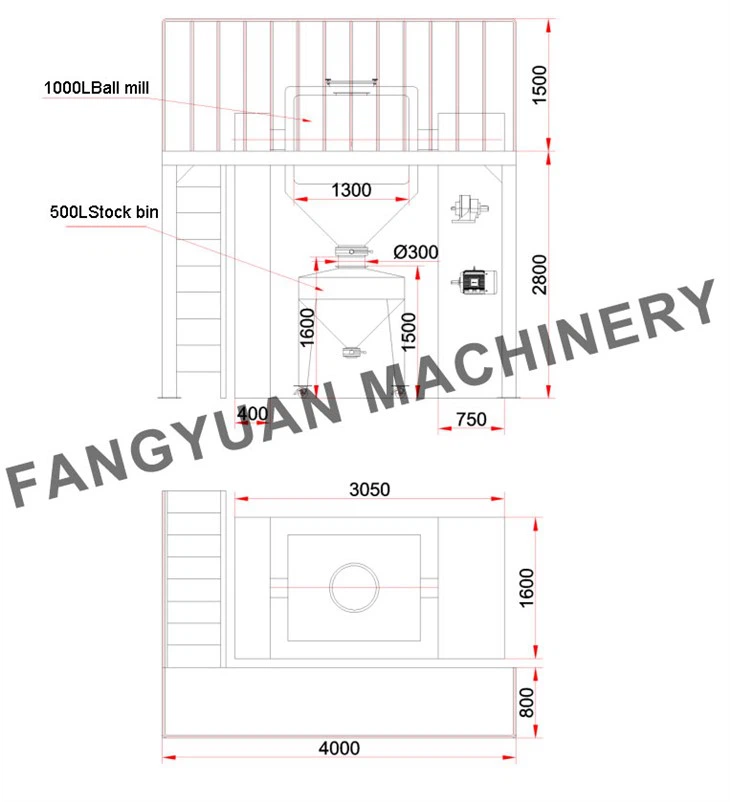 Ultrafine ball mill